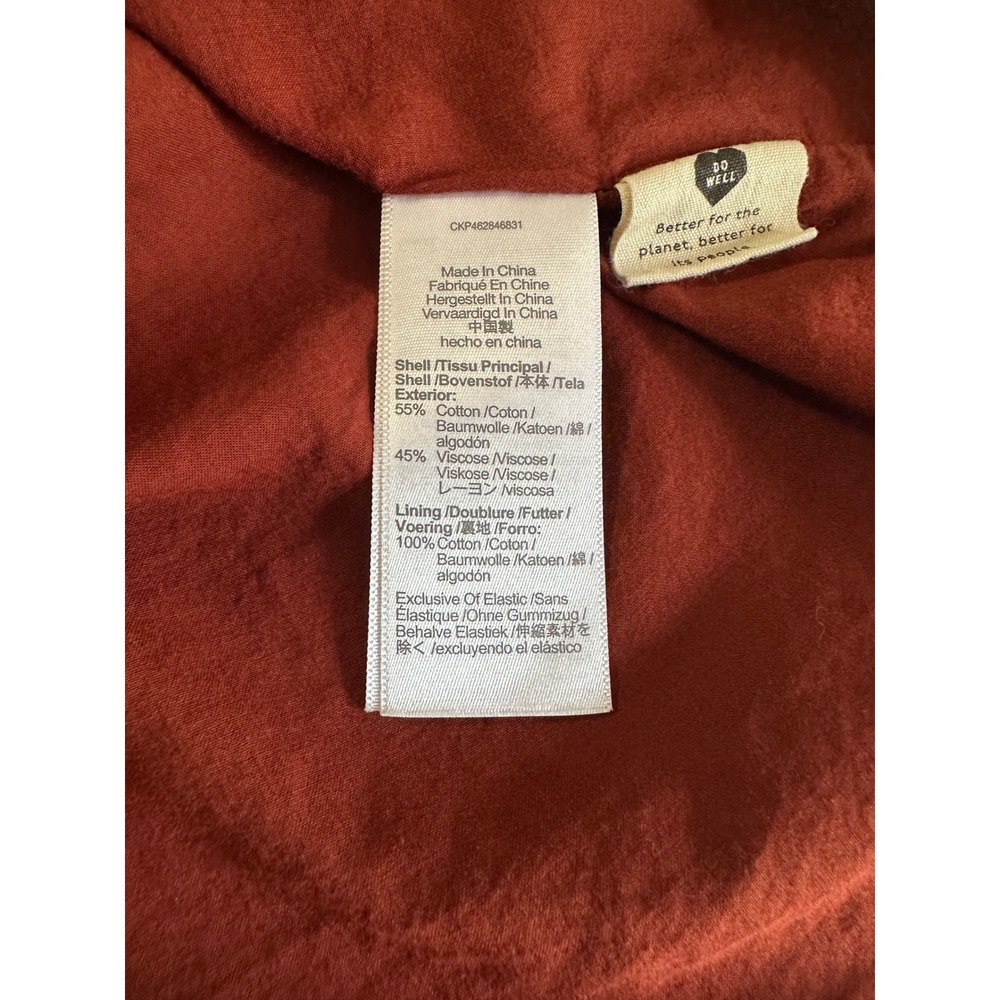 Madewell Lucie Tie Strap Tiered Midi Dress Stained Mahogany Floral L NF877 - Picture 7 of 8